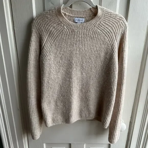 Evereve Avery Rib-Knit Sweater Oatmeal - Picture 2 of 7
